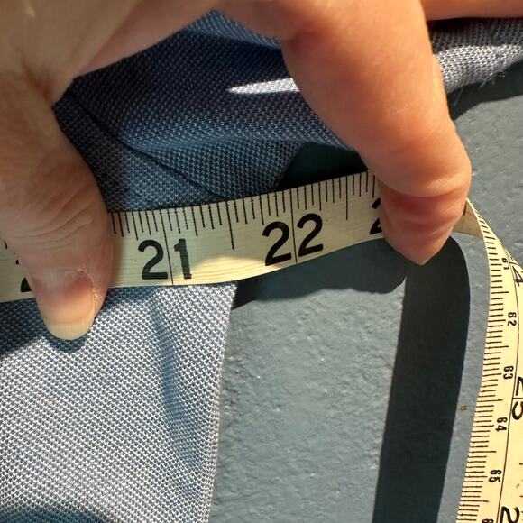 George NWT Size Small Knit Button Up Short Sleeve Blue Work Business Casual - Picture 5 of 9